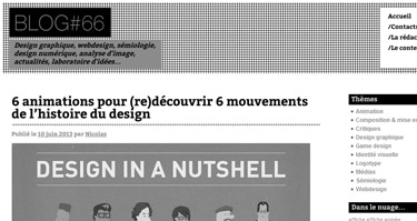 2013// Blog#66 - laforge66.com/blog - Blog design graphique - Conception du site internet/identité visuelle