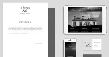 identité visuelle laforge66.com